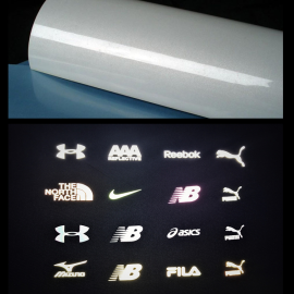 Reflective heat transfer logo