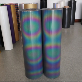 Colorful elastic reflective lettering film