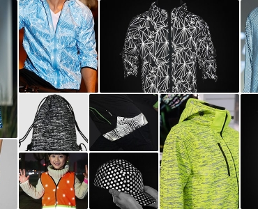 Printed reflective fabric